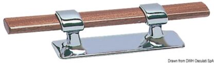 Bitta ottone cromato e legno mm 210 40.115.21 0