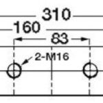 Bitta inox Nordik 310 mm 40.137.04 Osculati