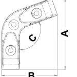 Passacavo angolare a rulli 110° 40.209.10 Osculati
