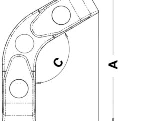Passacavo angolare a rulli 120° 40.209.20 Osculati