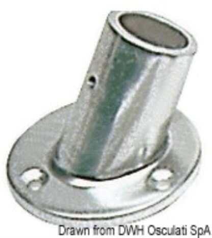 Basetta lega leggera 60° 30 mm 41.028.00 Osculati