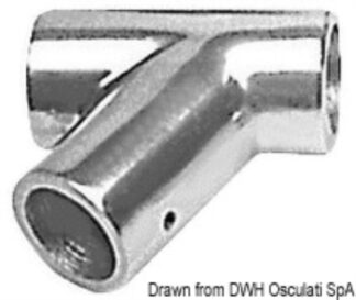 Raccordo lega leggera T 60° 30 mm 41.030.00 Osculati