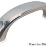 Maniglia inox mm 170 x 40 2 viti 41.105.01 Osculati