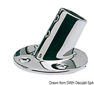 Base inox pulpito 60° 22 mm 41.110.22 Osculati