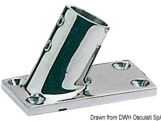 Osculati 41.111.22 Base Inox Pulpito 60° 22 Mm
