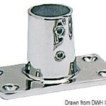 Base inox diritta quadra 25 mm 41.113.25 Osculati