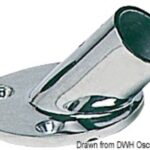 Base inox pulpito 45° 22 mm 41.127.00 Osculati