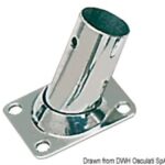 Basetta rettangolare inox 60° 25 mm 41.132.23 Osculati