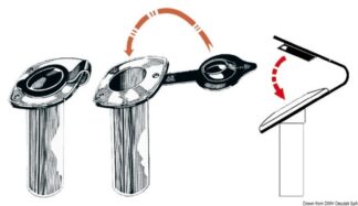 Chiusura PVC portacanna bianco 41.168.03BI Osculati