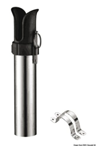 Portacanna a parete acciaio inox 1 posto 41.168.14 Osculati