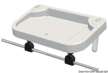 Vassoio per tubi pulpito Ø25 mm 850x460 mm 41.168.19 Osculati