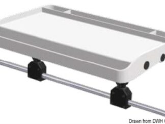 Vassoio per tubi pulpito Ø25 mm 700x420 mm 41.168.21 Osculati