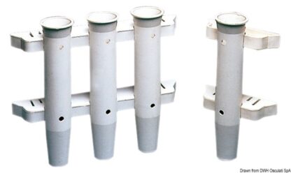Portacanne parete nylon bianco 3 posti 41.171.00 Osculati