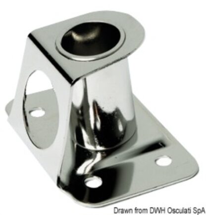 Base candeliere inox 4° 25 mm 41.173.20 Osculati
