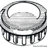 Cappuccio terminale ABS cromato 22 mm 41.210.07 Osculati