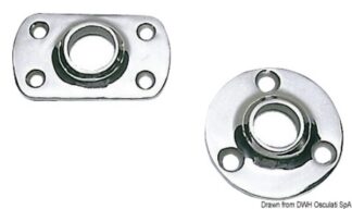 Base pulpito rettangolare 60° 22 mm 41.258.22 Osculati