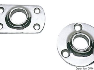 Osculati 41.261.25 Base Pulpito Rettangolare 90° 25 Mm