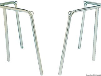 Pulpito poppa inox 35x40x45 cm 2 parti 41.670.01 Osculati