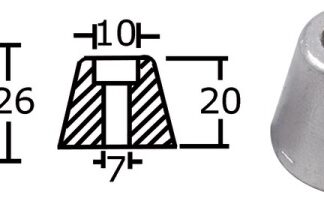 Osculati 43.070.21 Anodo Ric. All. Rif.Orig. 61180