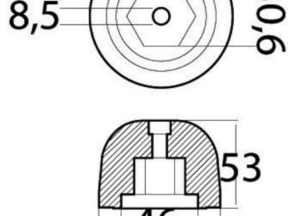 Osculati 43.070.28 Anodo Ric. All. Rif.Orig. 501180