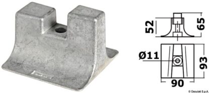 Osculati 43.252.97 Anodo Piede Yamaha 300/350 Hp