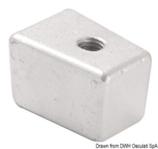 Anodo alluminio piede Yamaha 30/60 HP 43.260.50 Tecnoseal