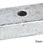 Anodo alluminio Yamaha 6/8 hp 4 tempi 43.260.24 Tecnoseal