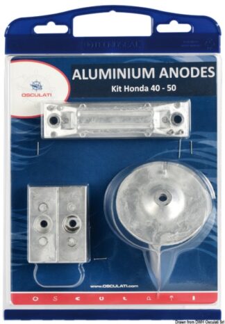 Kit anodi fuoribordo zinco Honda 40/50 Hp 43.291.65 Osculati by Tecnoseal