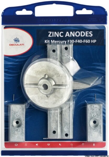 Kit anodi Verado zinco 43.358.00 Osculati by Tecnoseal