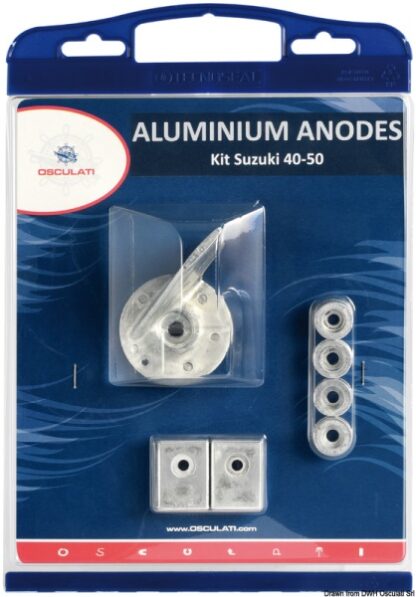 Kit anodi Suzuki 40/50 HP alluminio 43.370.01 Osculati by Tecnoseal