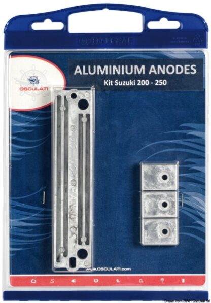 Kit anodi Suzuki 150/250 HP alluminio 43.372.01 Osculati by Tecnoseal