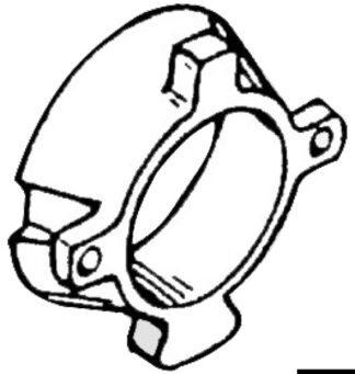 Anodo alluminio collare Alpha 43.432.10 Tecnoseal