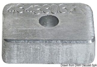 Anodo alluminio Mercury 4/5/6 HP 43.433.04 Tecnoseal