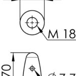 Ogiva zinco per elica Ø 22/25/30 mm 43.513.00 Tecnoseal