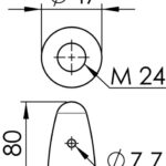 Ogiva zinco per elica Ø 35/40 mm 43.514.00 Tecnoseal