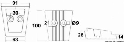 Anodo magnesio piede Volvo SX/DPS 43.554.23 Tecnoseal