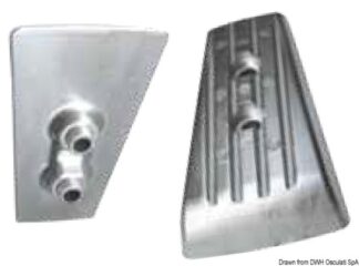 Anodo alluminio piede Volvo mm 63x91 43.554.33 Tecnoseal