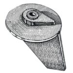 Anodo pinna Tohatsu 25/50HP 43.640.02 Tecnoseal