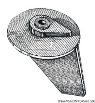 Anodo pinna Tohatsu 25/50HP 43.640.02 Tecnoseal