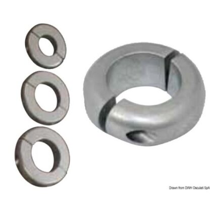 Osculati 43.803.25 Anodo Oliva Bassa Mm 25 Alluminio