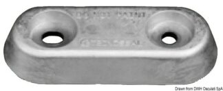 Anodo ovale magnesio VETUS 250 g 43.902.30 Tecnoseal