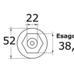 Anodo magnesio ogiva Bravo III 43.966.52 Tecnoseal