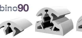 Profilo parabordo BINO 90 grigio 44.046.03 Tessilmare