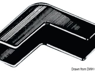 Angolare parabordo nylon nero 44.343.50 Osculati