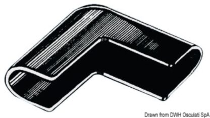 Angolare parabordo nylon nero 44.343.50 Osculati