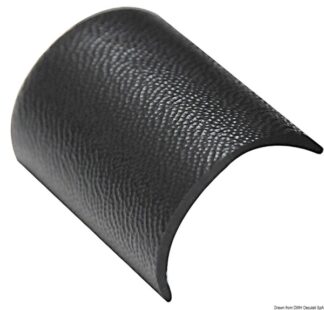 Terminale profilato plastica nera 44.479.04 Osculati