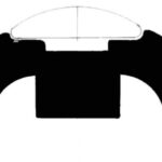 Base per profili PVC bianco 40 mm 44.480.18 Tessilmare