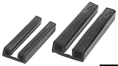 Profilo parabordi nero 44 x 18 mm 44.483.00 Tessilmare