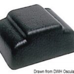 Terminale parabordo plastica nera per 44.494.10 44.494.01 Osculati