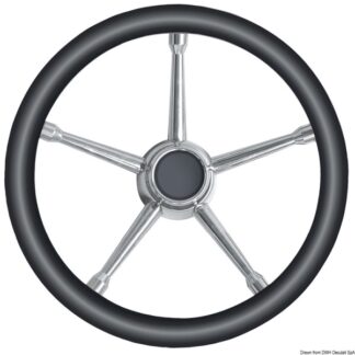 Volante A inox/nero 350 mm 45.135.01 Osculati